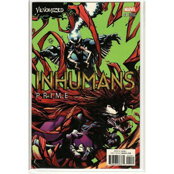 Inhumans Prime Issue 1 2017 Marvel Stegman Venomized Variant - Picture 1 of 1